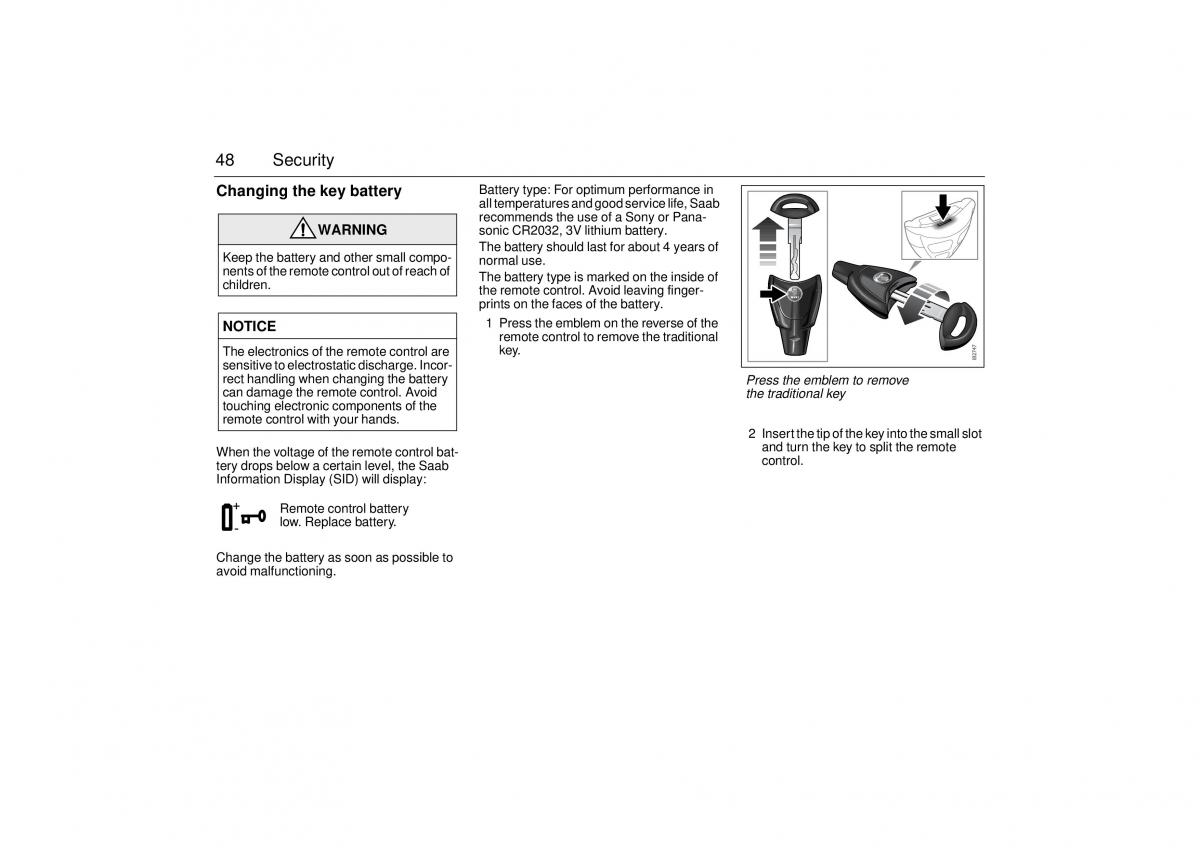 manual  Saab 9 3 II 2 YS3F owners manual / page 50