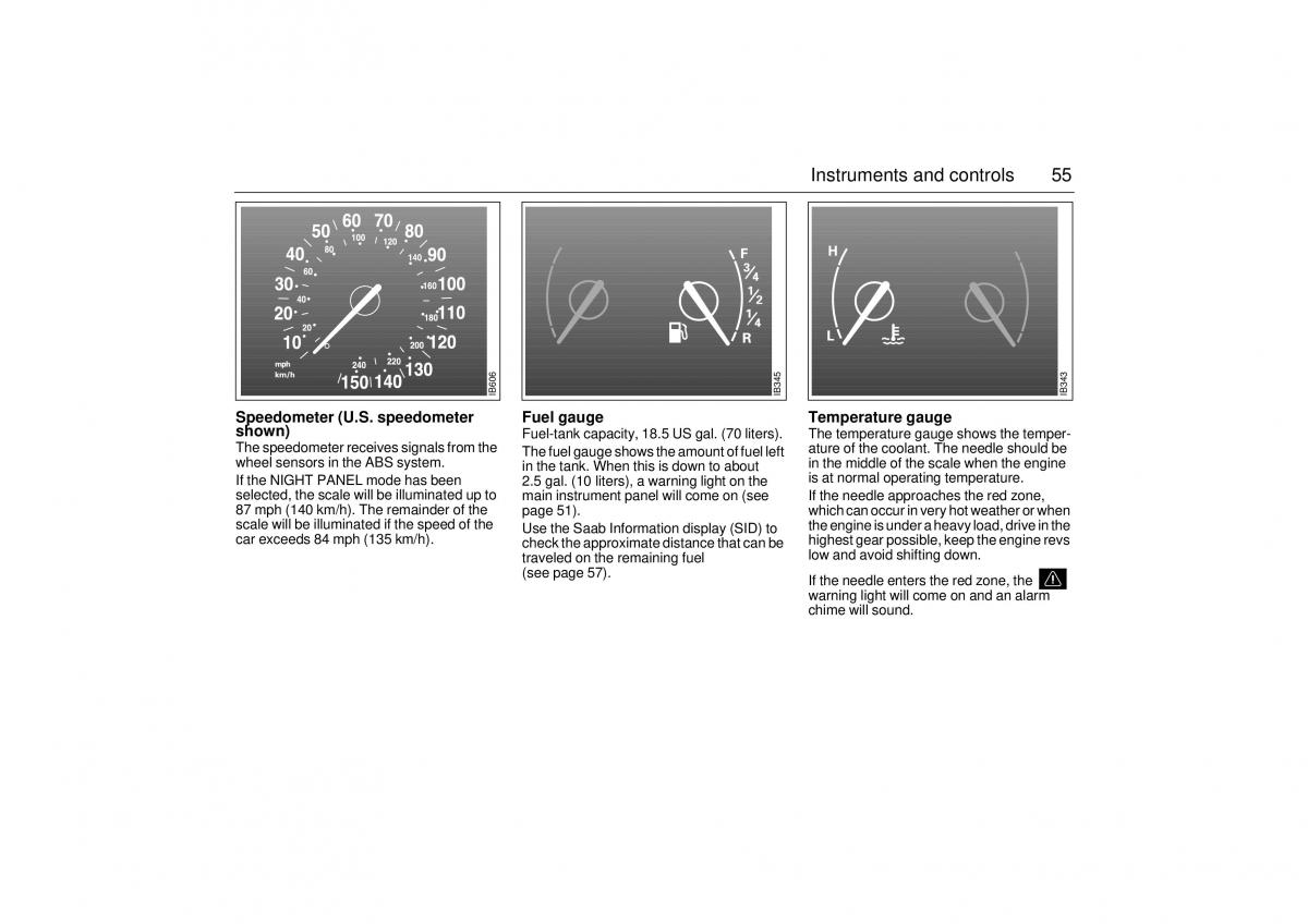 Saab 9 5 I 1 YS3E owners manual / page 55