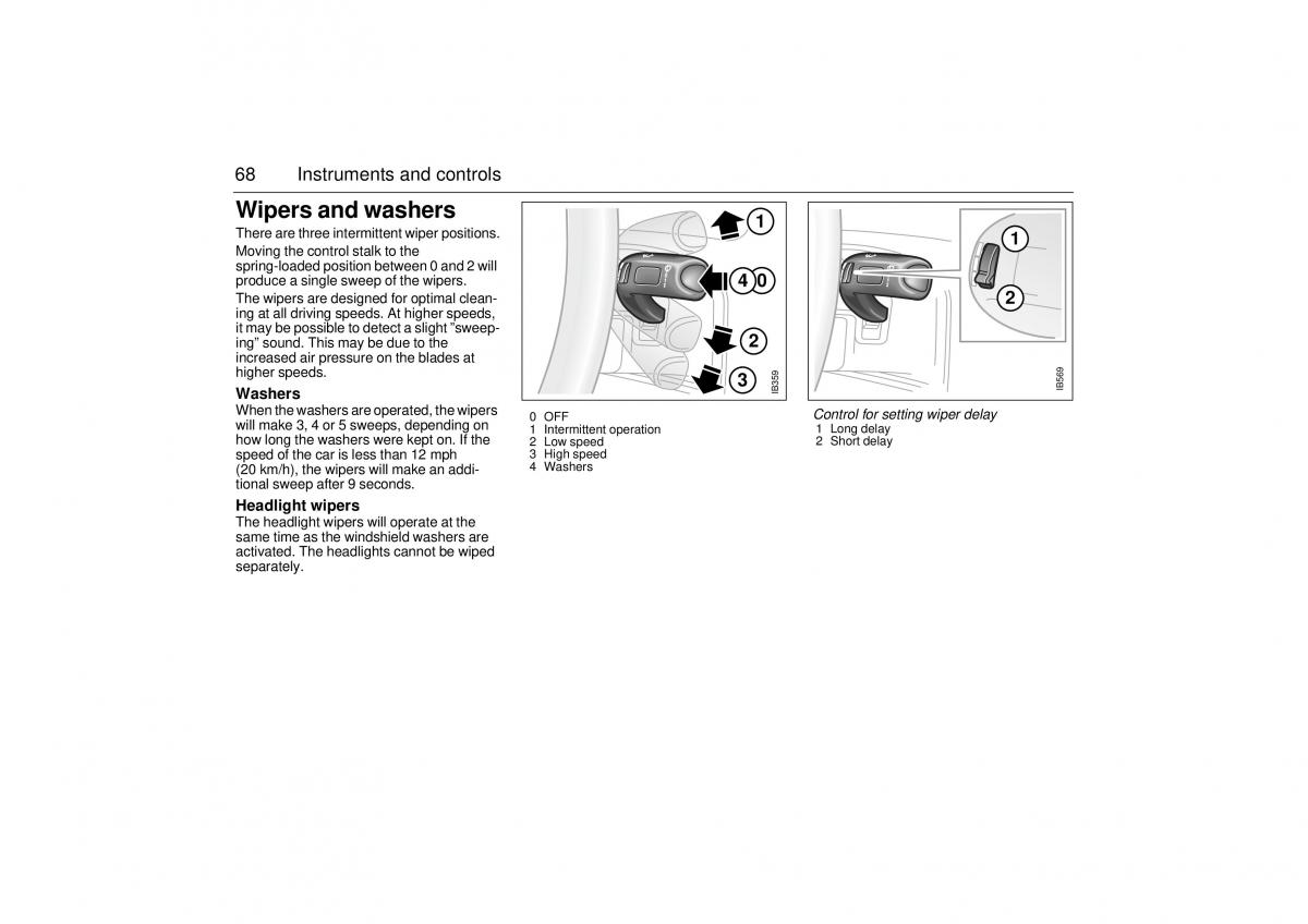 Saab 9 5 I 1 YS3E owners manual / page 68