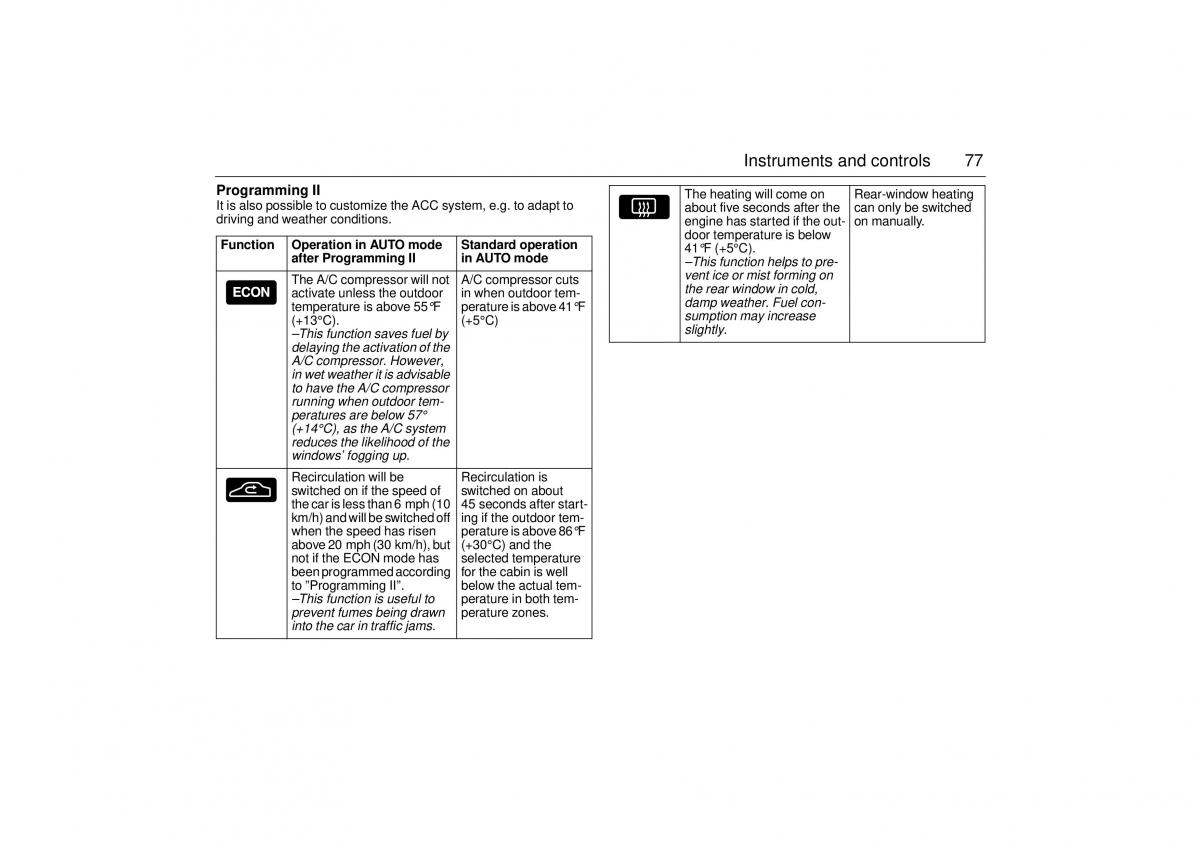 Saab 9 5 I 1 YS3E owners manual / page 77