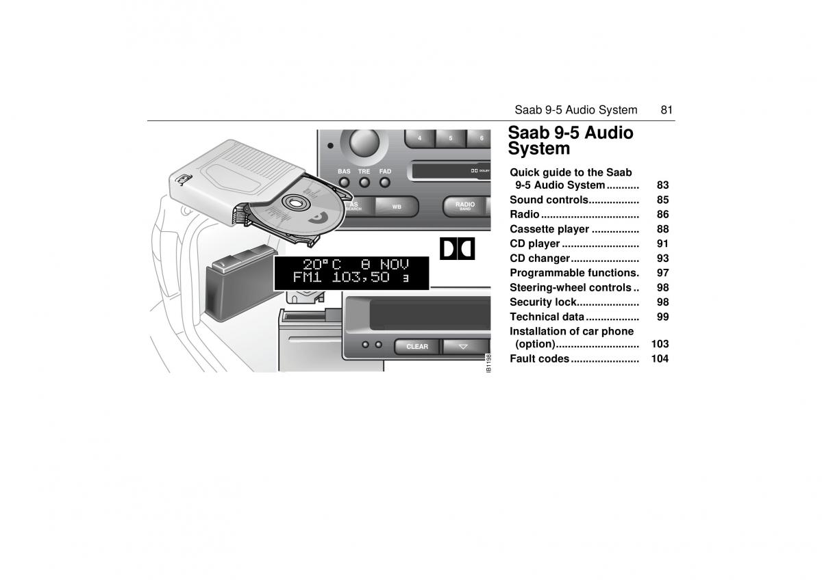 Saab 9 5 I 1 YS3E owners manual / page 81