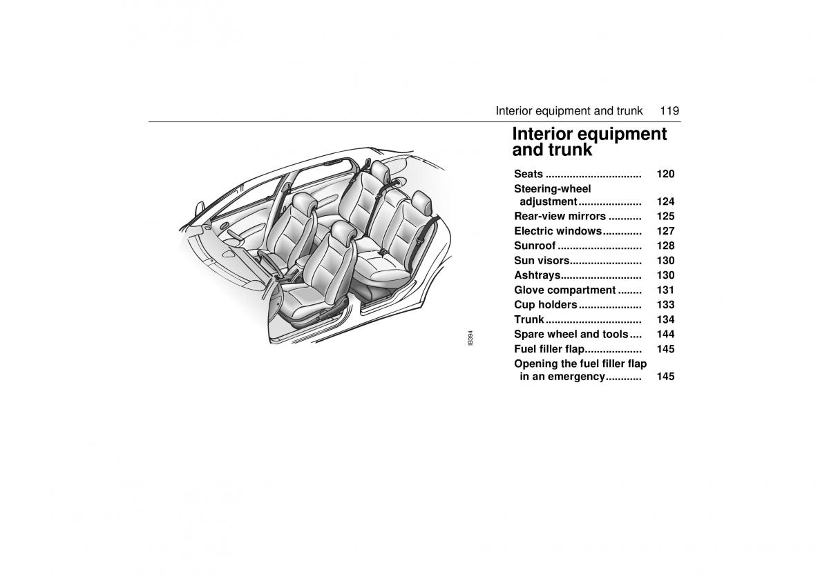 Saab 9 5 I 1 YS3E owners manual / page 119