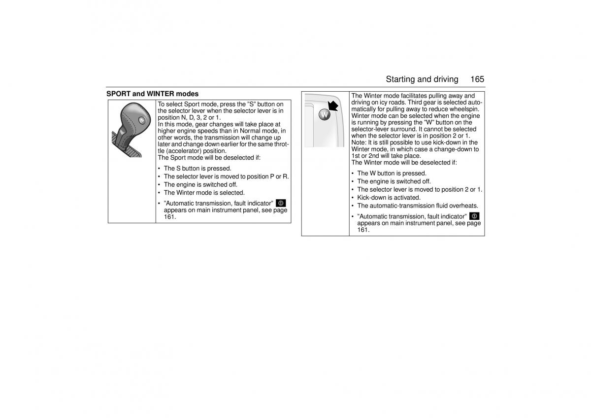 Saab 9 5 I 1 YS3E owners manual / page 165