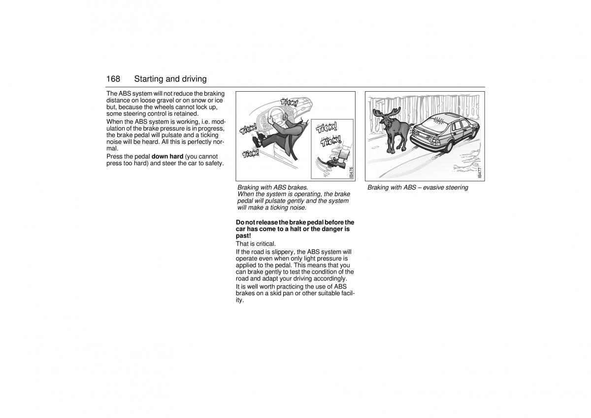 Saab 9 5 I 1 YS3E owners manual / page 168