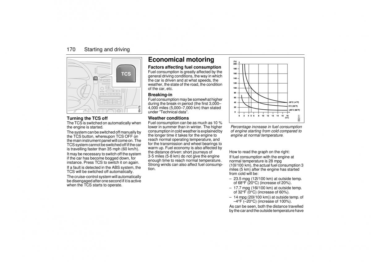 Saab 9 5 I 1 YS3E owners manual / page 170