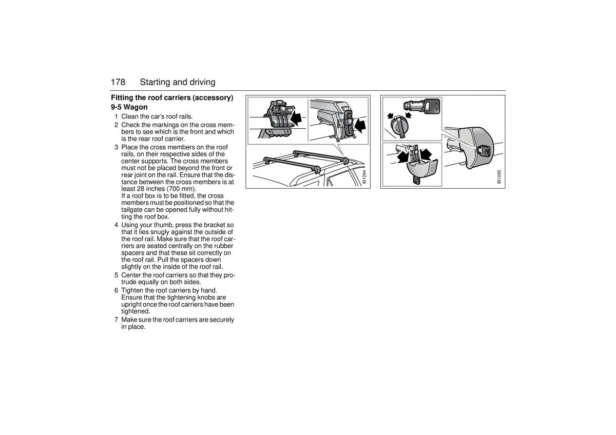 Saab 9 5 I 1 YS3E owners manual / page 178