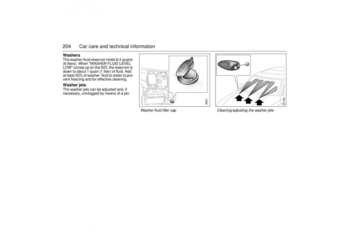 Saab 9 5 I 1 YS3E owners manual / page 204