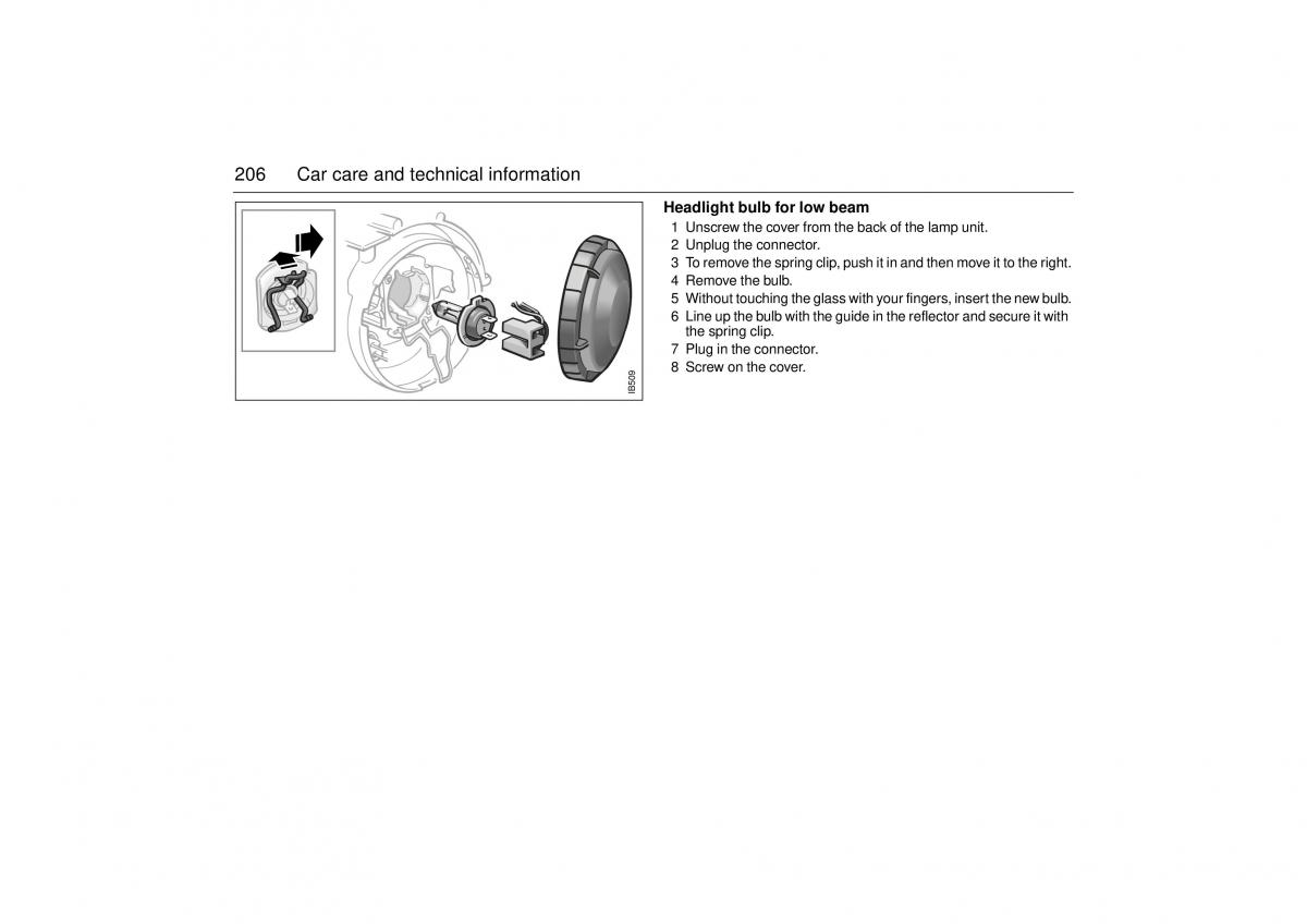 Saab 9 5 I 1 YS3E owners manual / page 206