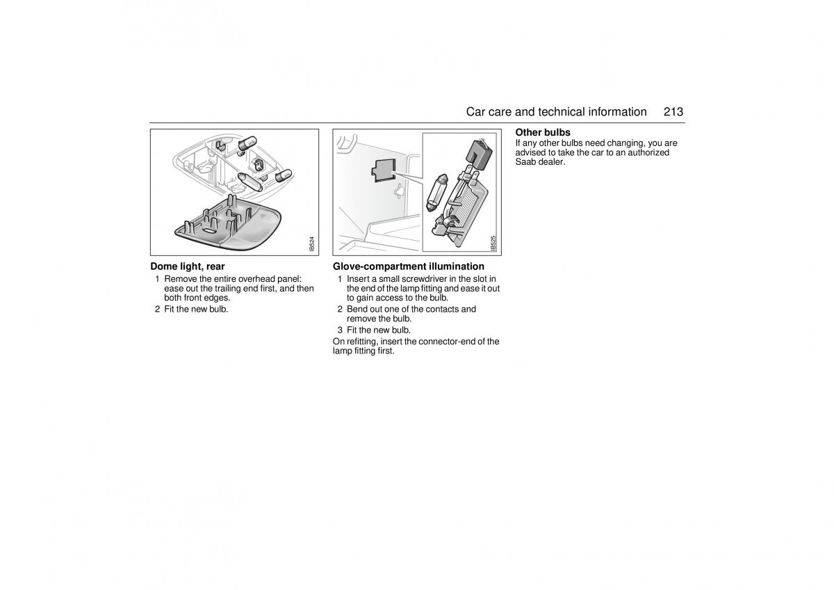 Saab 9 5 I 1 YS3E owners manual / page 213