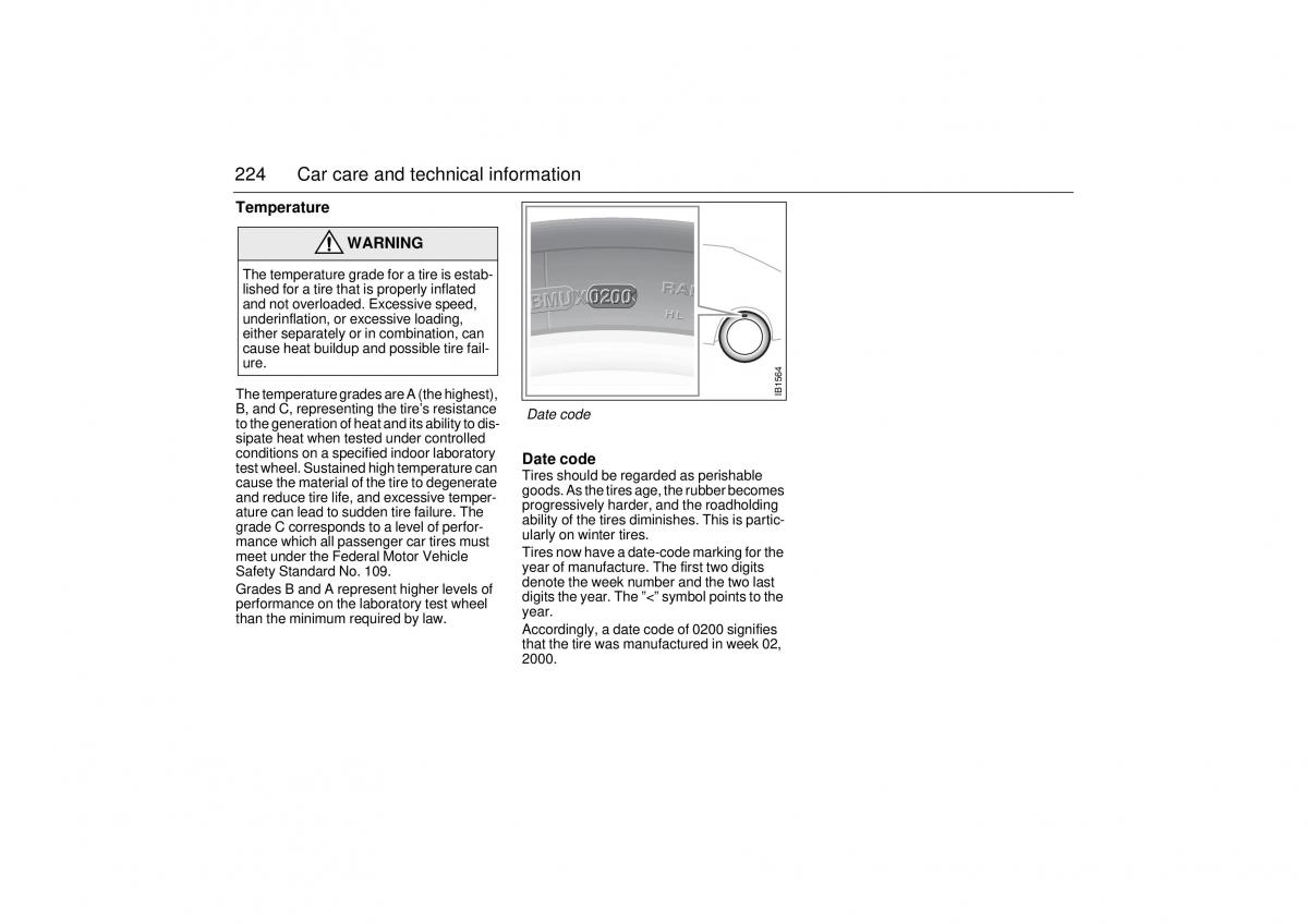 Saab 9 5 I 1 YS3E owners manual / page 224