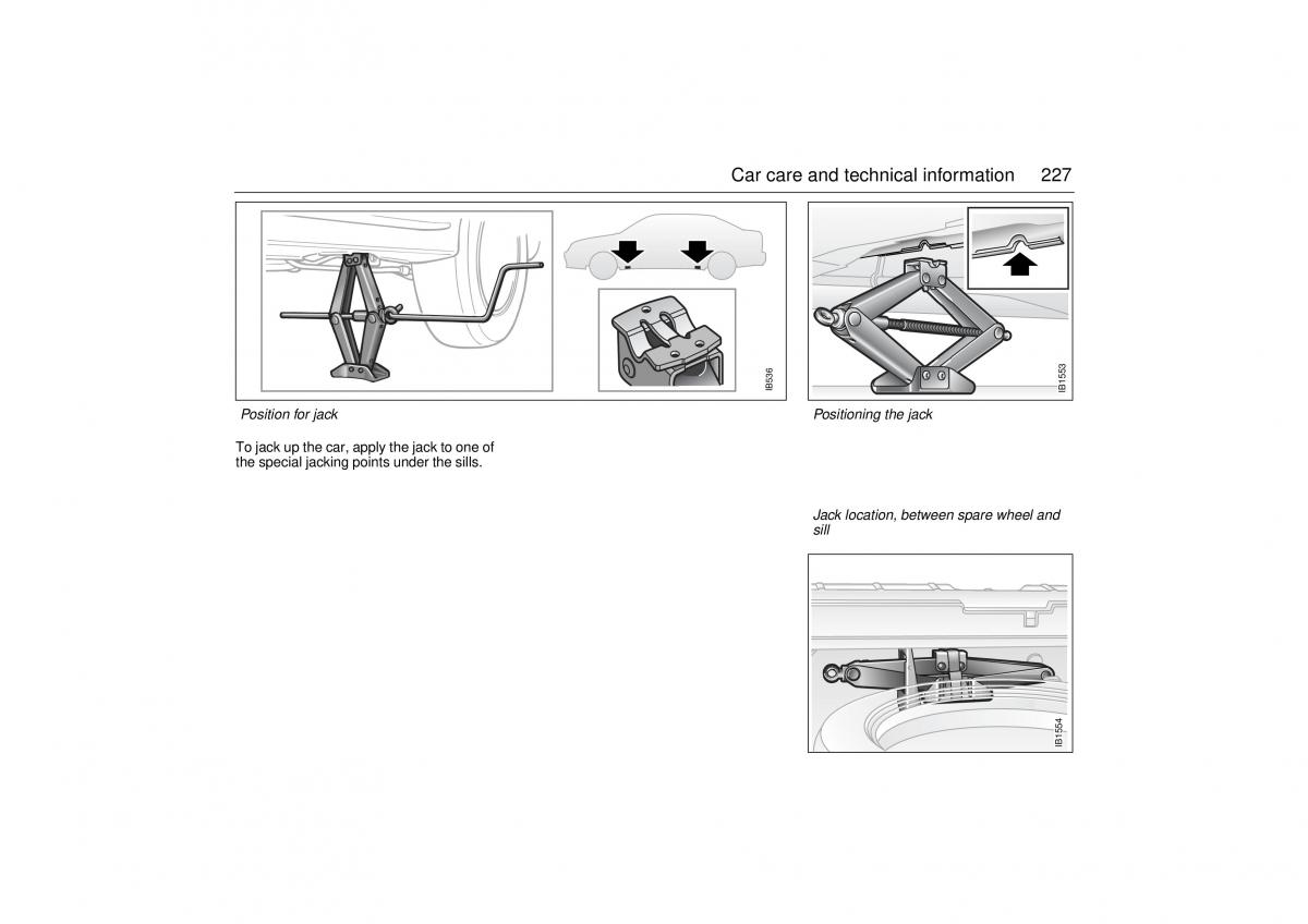 Saab 9 5 I 1 YS3E owners manual / page 227