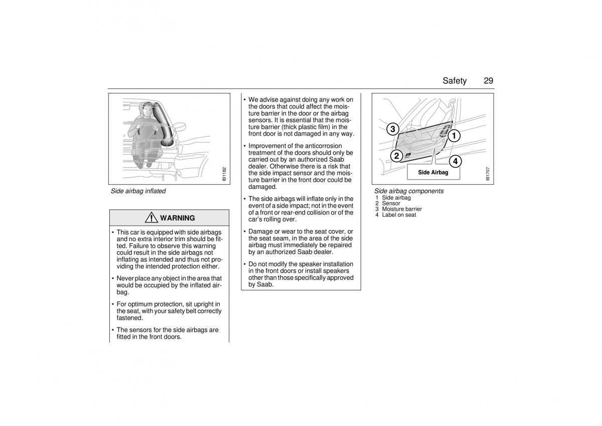 Saab 9 5 I 1 YS3E owners manual / page 29