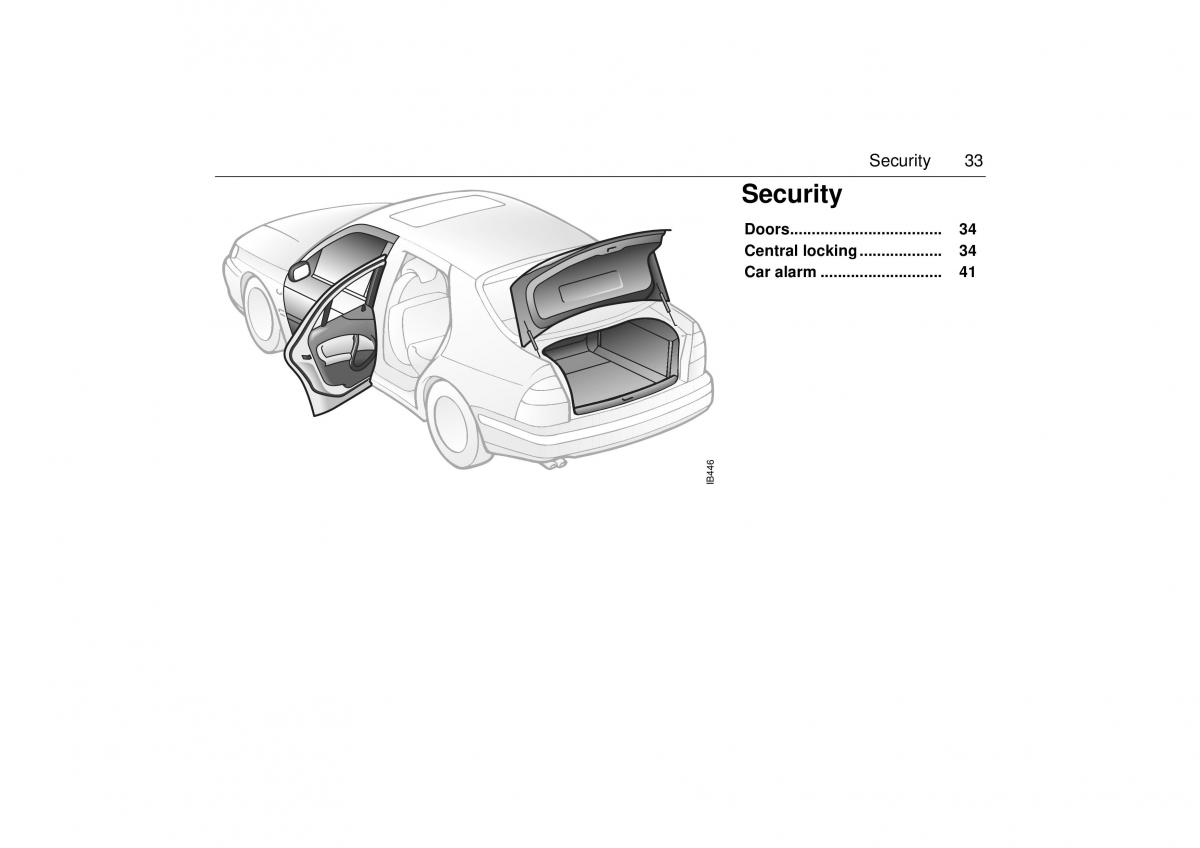 Saab 9 5 I 1 YS3E owners manual / page 33