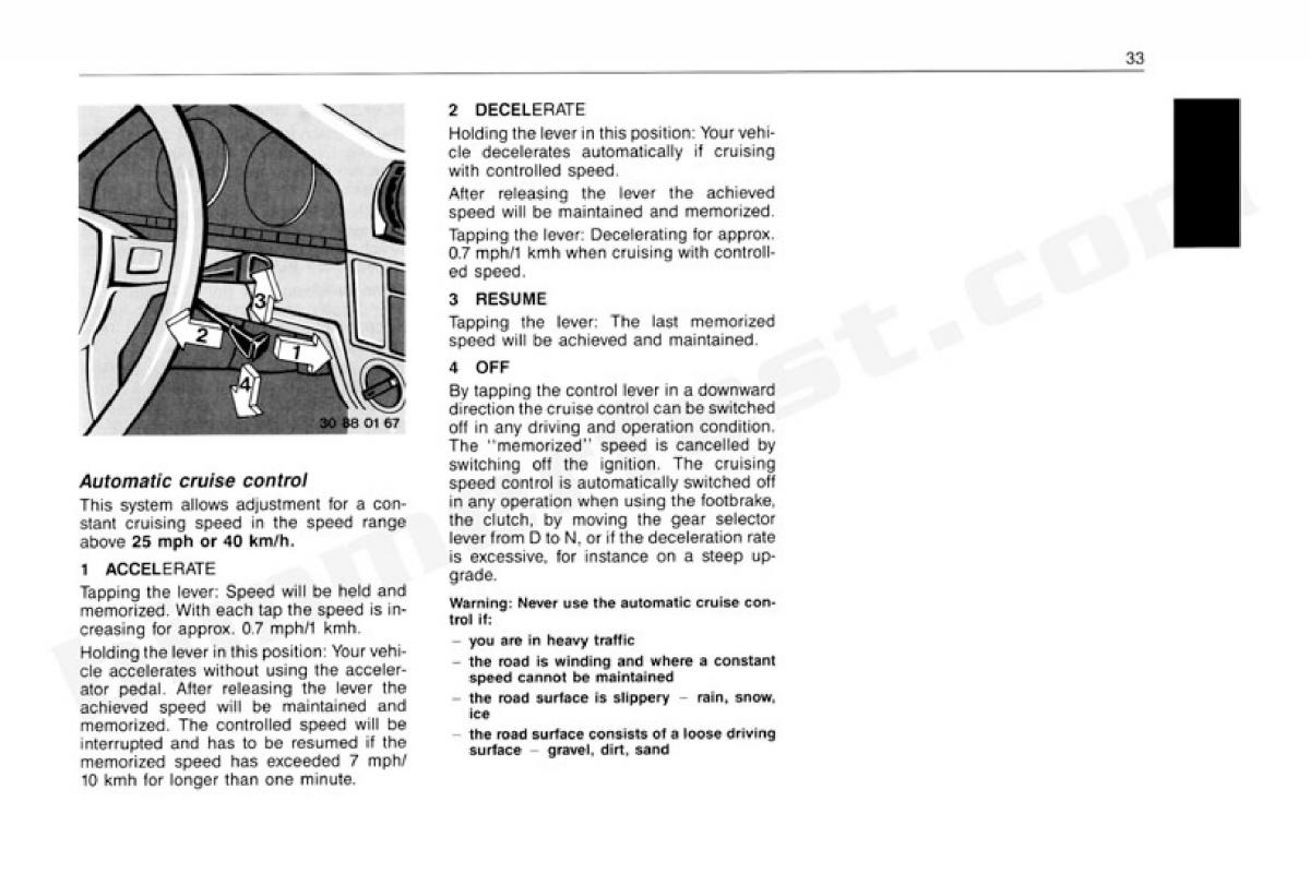 BMW 3 E30 owners manual / page 34