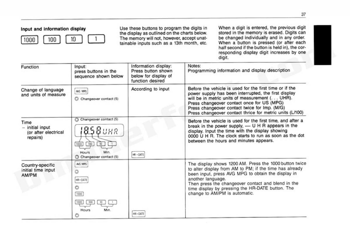 BMW 3 E30 owners manual / page 38