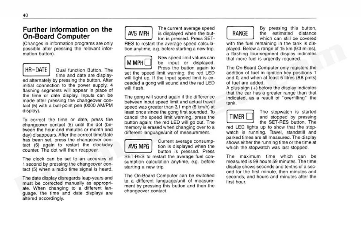 BMW 3 E30 owners manual / page 41