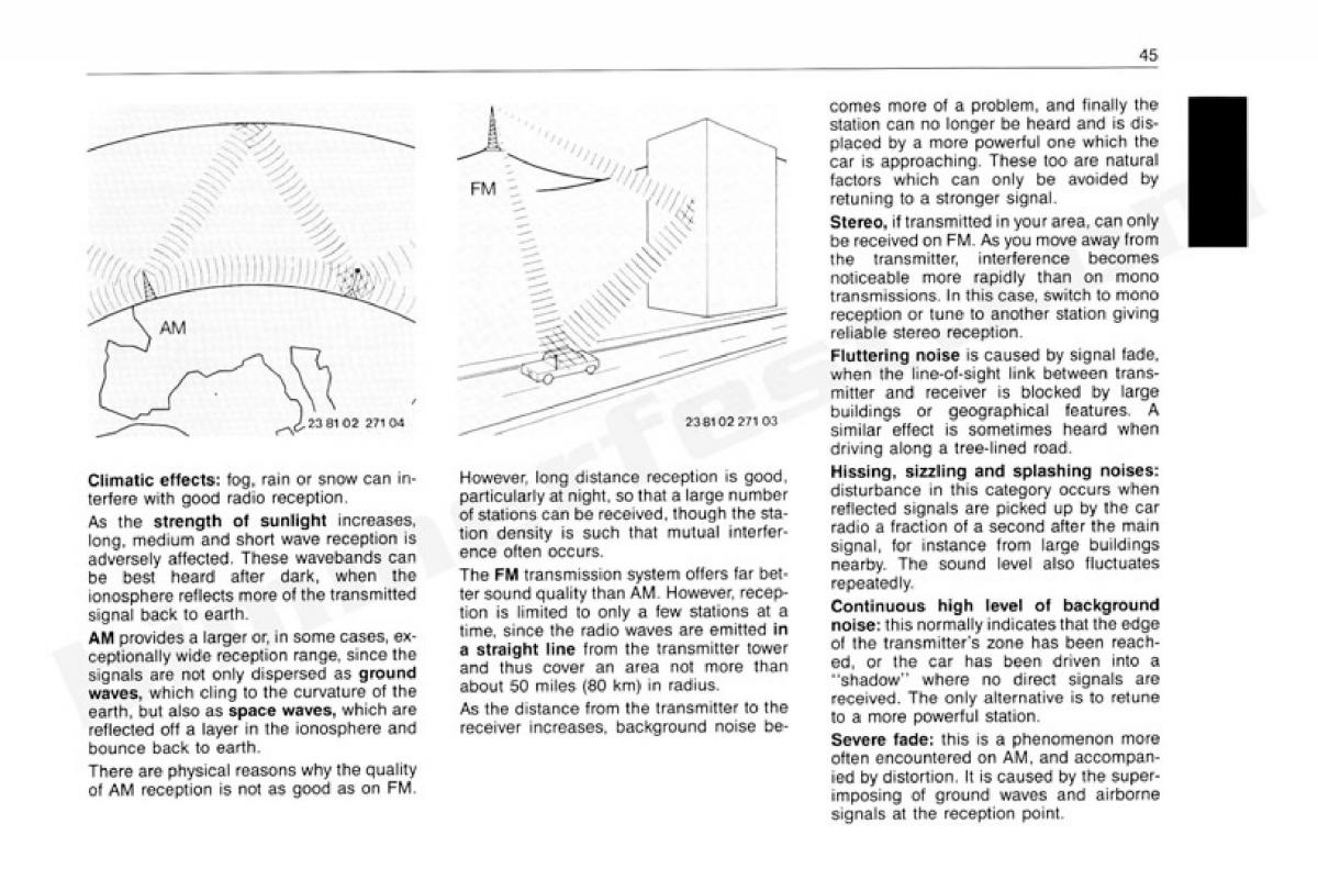 BMW 3 E30 owners manual / page 46