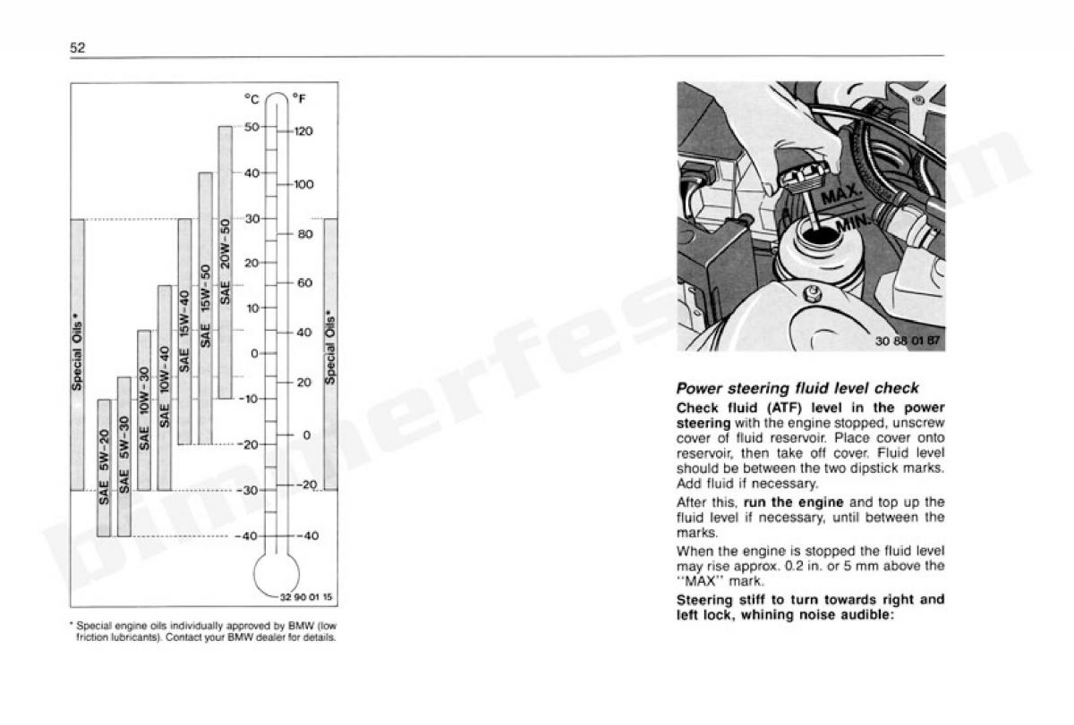 BMW 3 E30 owners manual / page 53