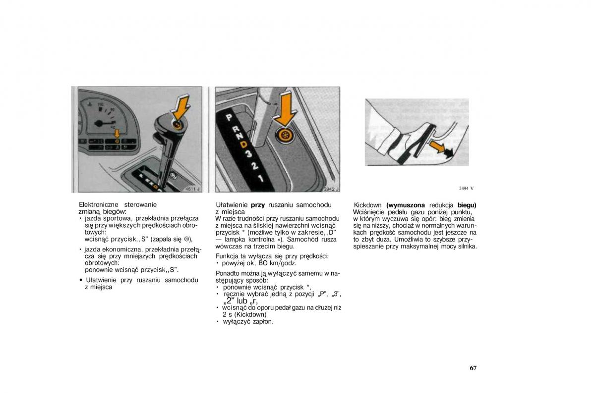 Opel Vectra A Vauxhall Cavalier instrukcja obslugi / page 67