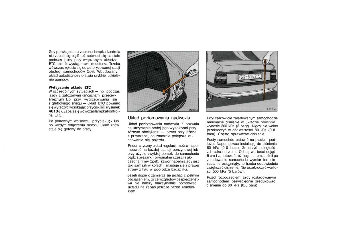 Opel Vectra A Vauxhall Cavalier instrukcja obslugi / page 79