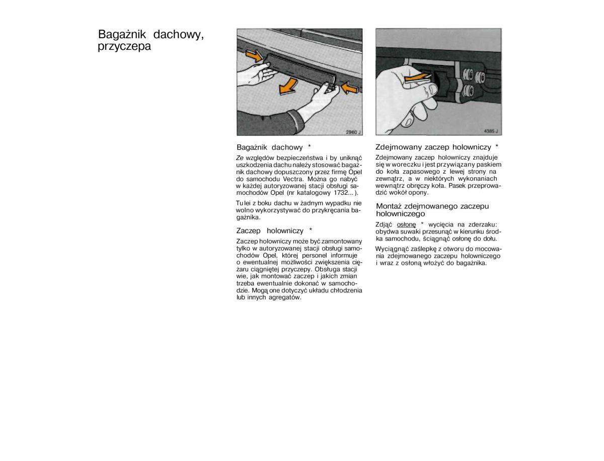 Opel Vectra A Vauxhall Cavalier instrukcja obslugi / page 86