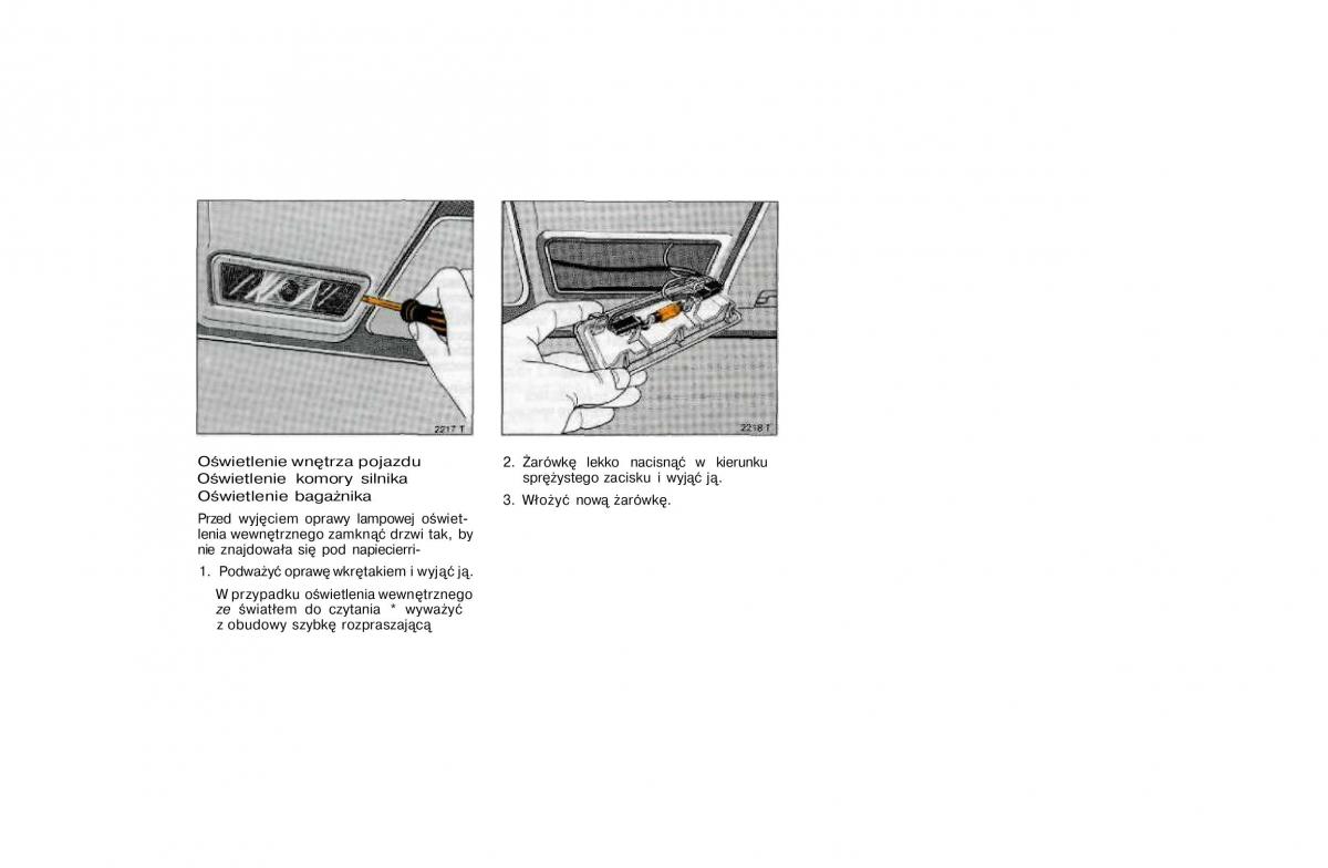 Opel Vectra A Vauxhall Cavalier instrukcja obslugi / page 101