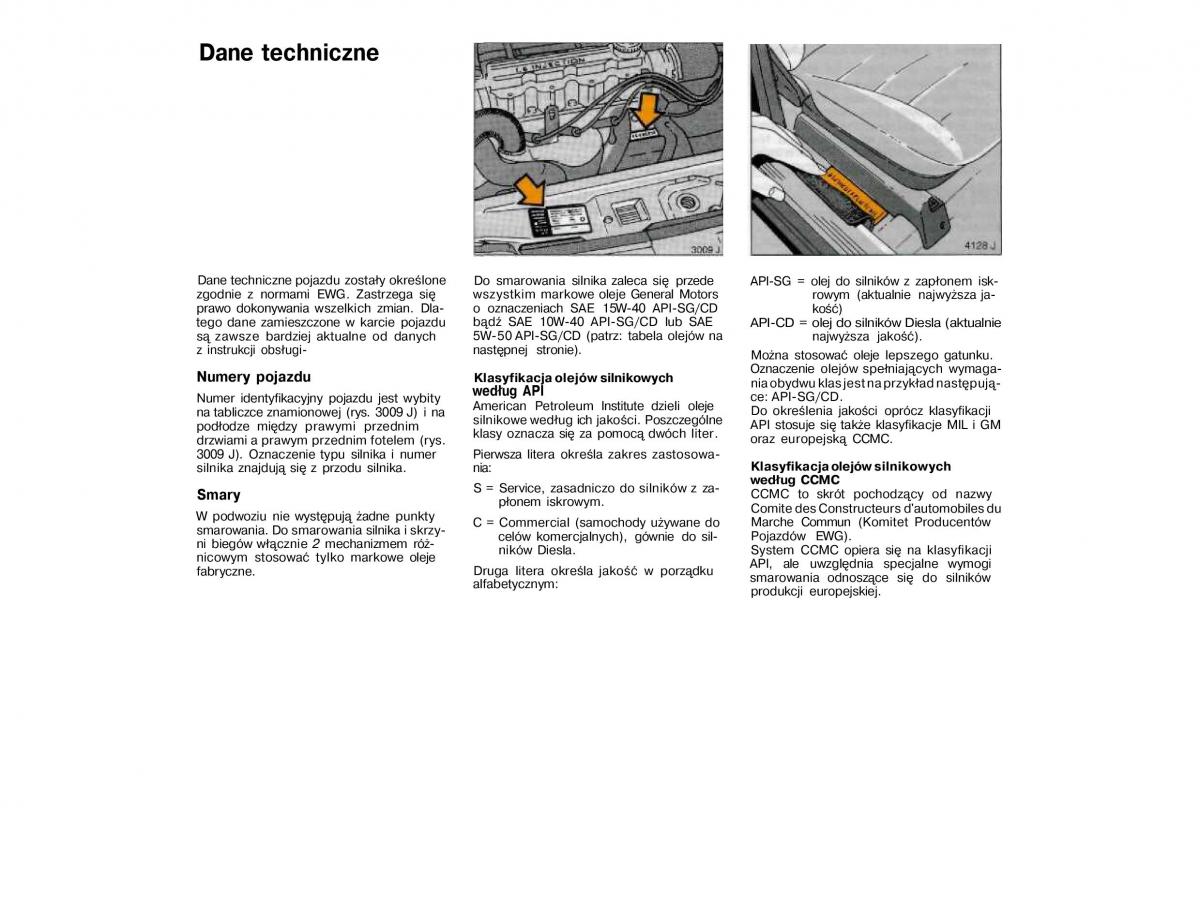 Opel Vectra A Vauxhall Cavalier instrukcja obslugi / page 116