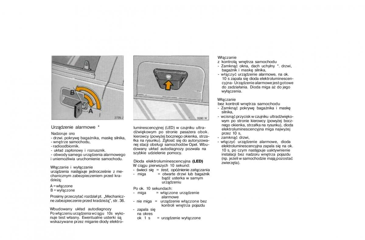 Opel Vectra A Vauxhall Cavalier instrukcja obslugi / page 37