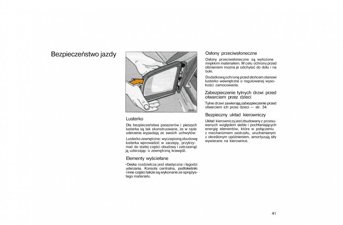 Opel Vectra A Vauxhall Cavalier instrukcja obslugi / page 41