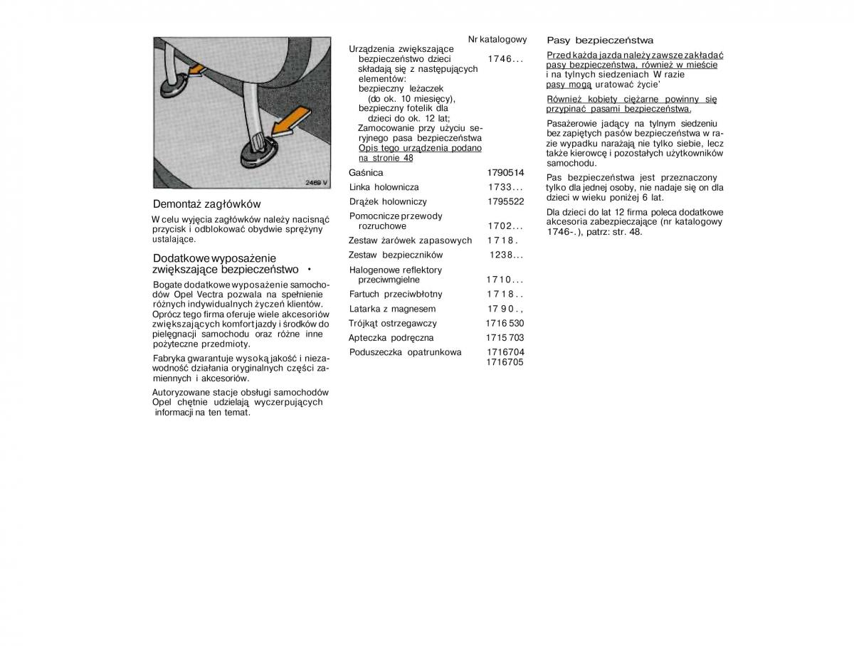 Opel Vectra A Vauxhall Cavalier instrukcja obslugi / page 42