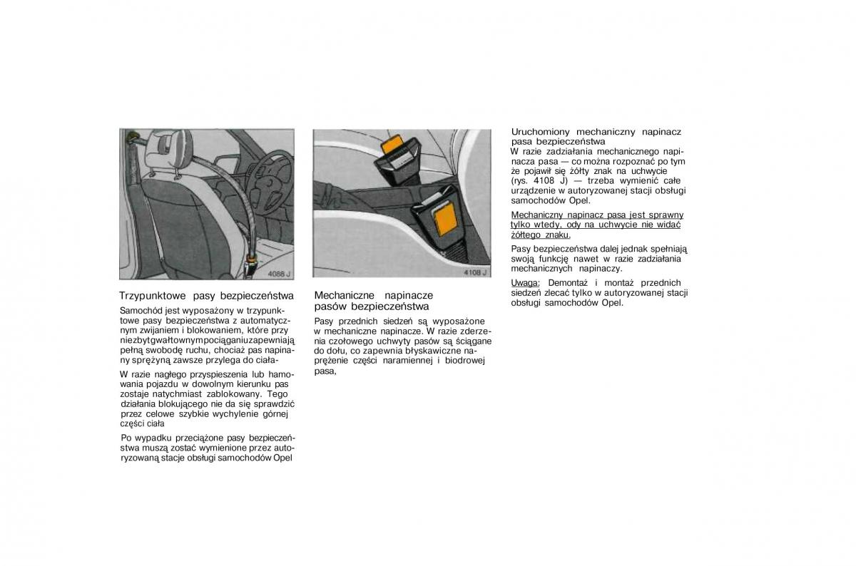 Opel Vectra A Vauxhall Cavalier instrukcja obslugi / page 43