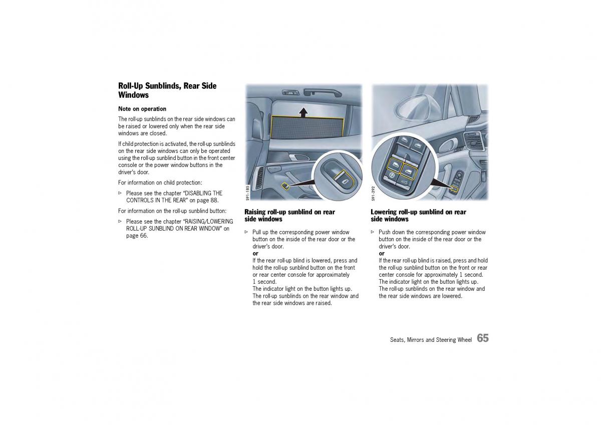 Porsche Panamera 970 owners manual / page 67