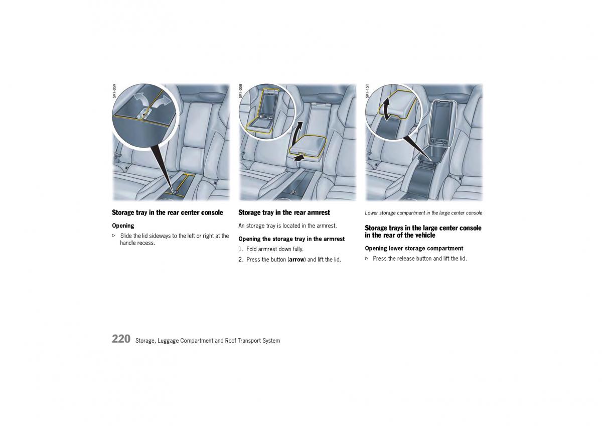 Porsche Panamera 970 owners manual / page 222