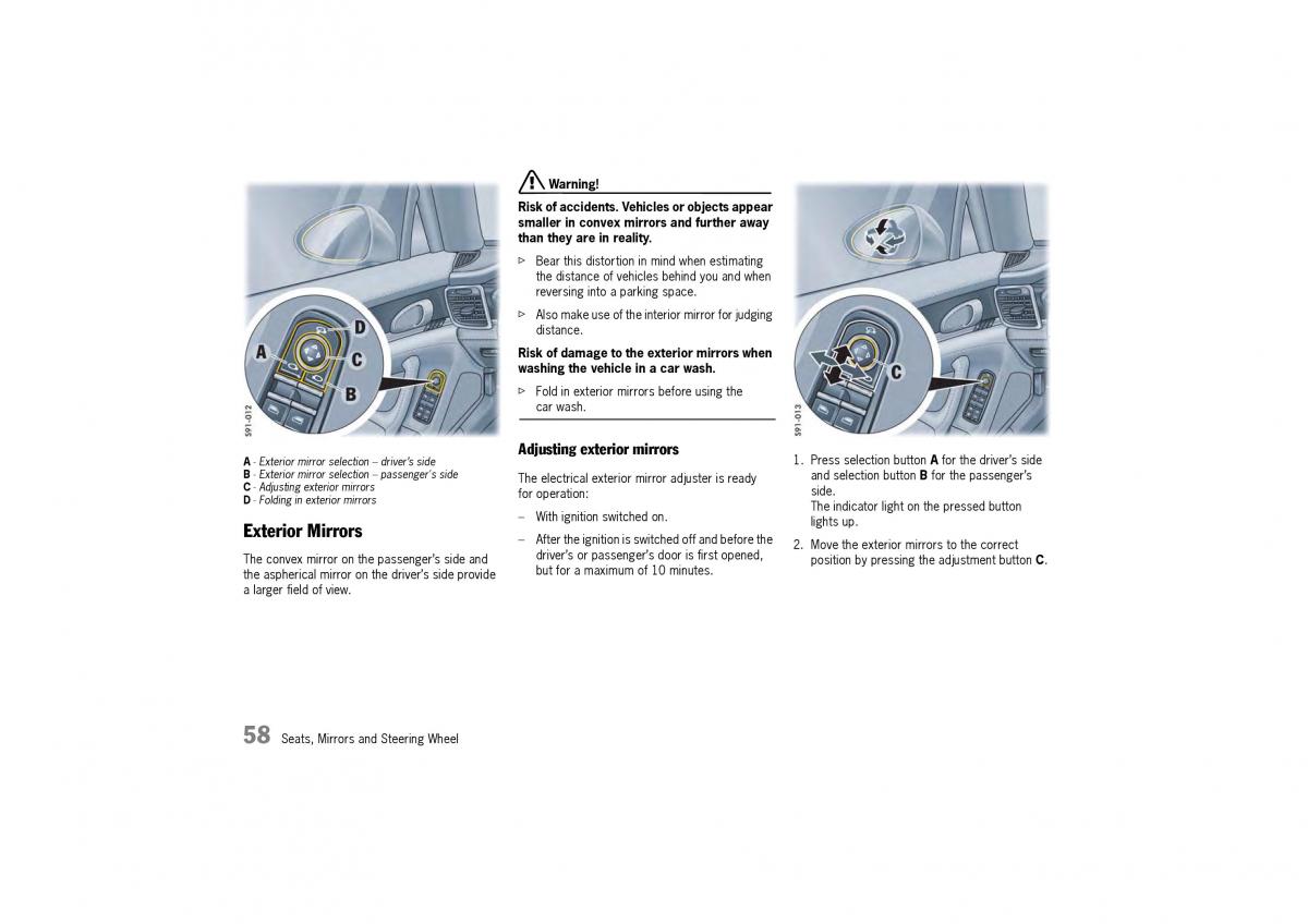 Porsche Panamera 970 owners manual / page 60