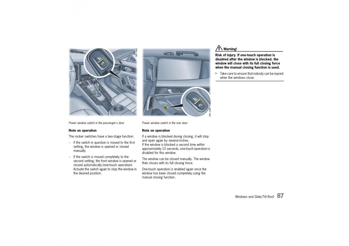 Porsche Panamera 970 owners manual / page 89