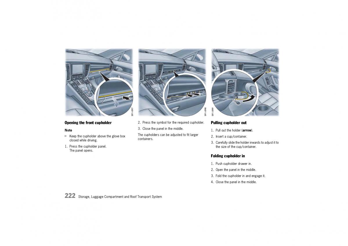 Porsche Panamera 970 owners manual / page 224