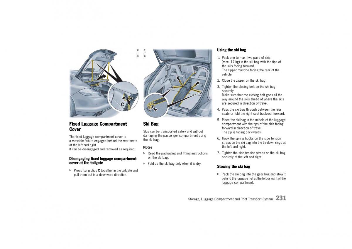 Porsche Panamera 970 owners manual / page 233