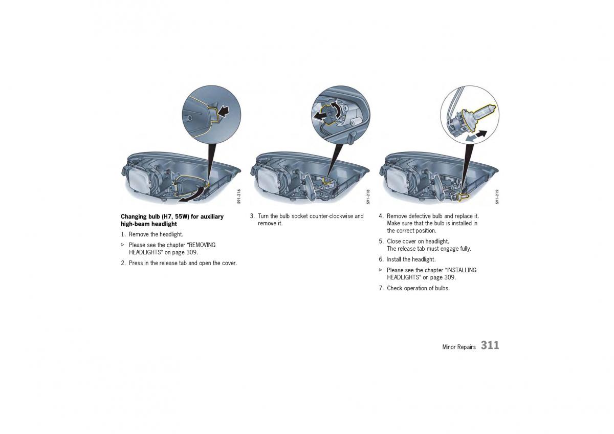 Porsche Panamera 970 owners manual / page 313