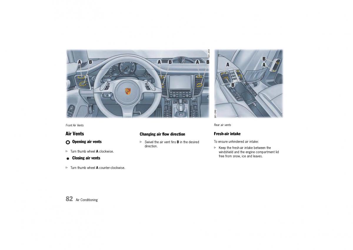 Porsche Panamera 970 owners manual / page 84