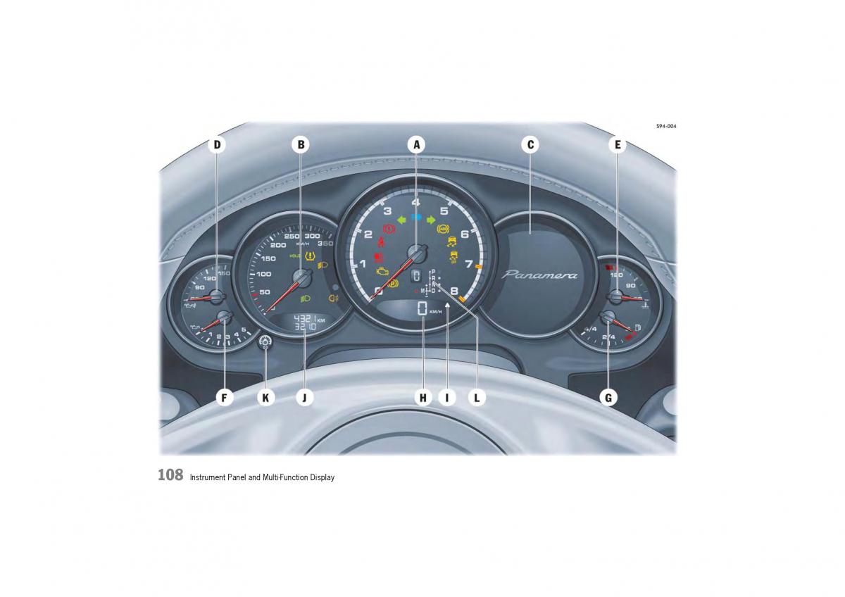 Porsche Panamera 970 owners manual / page 110