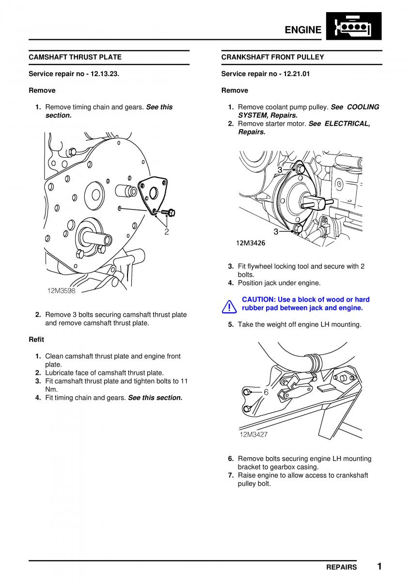 Mini Cooper workshop manual / page 55