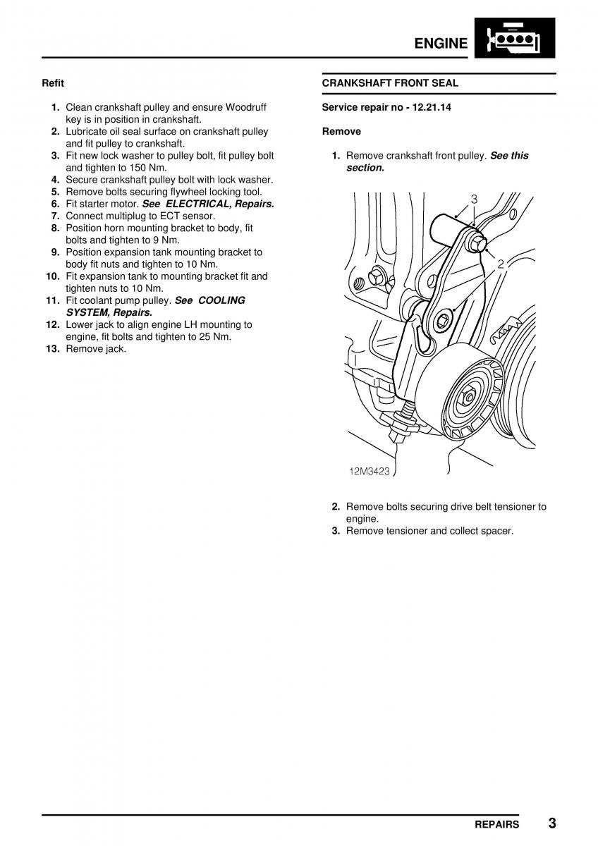 Mini Cooper workshop manual / page 57