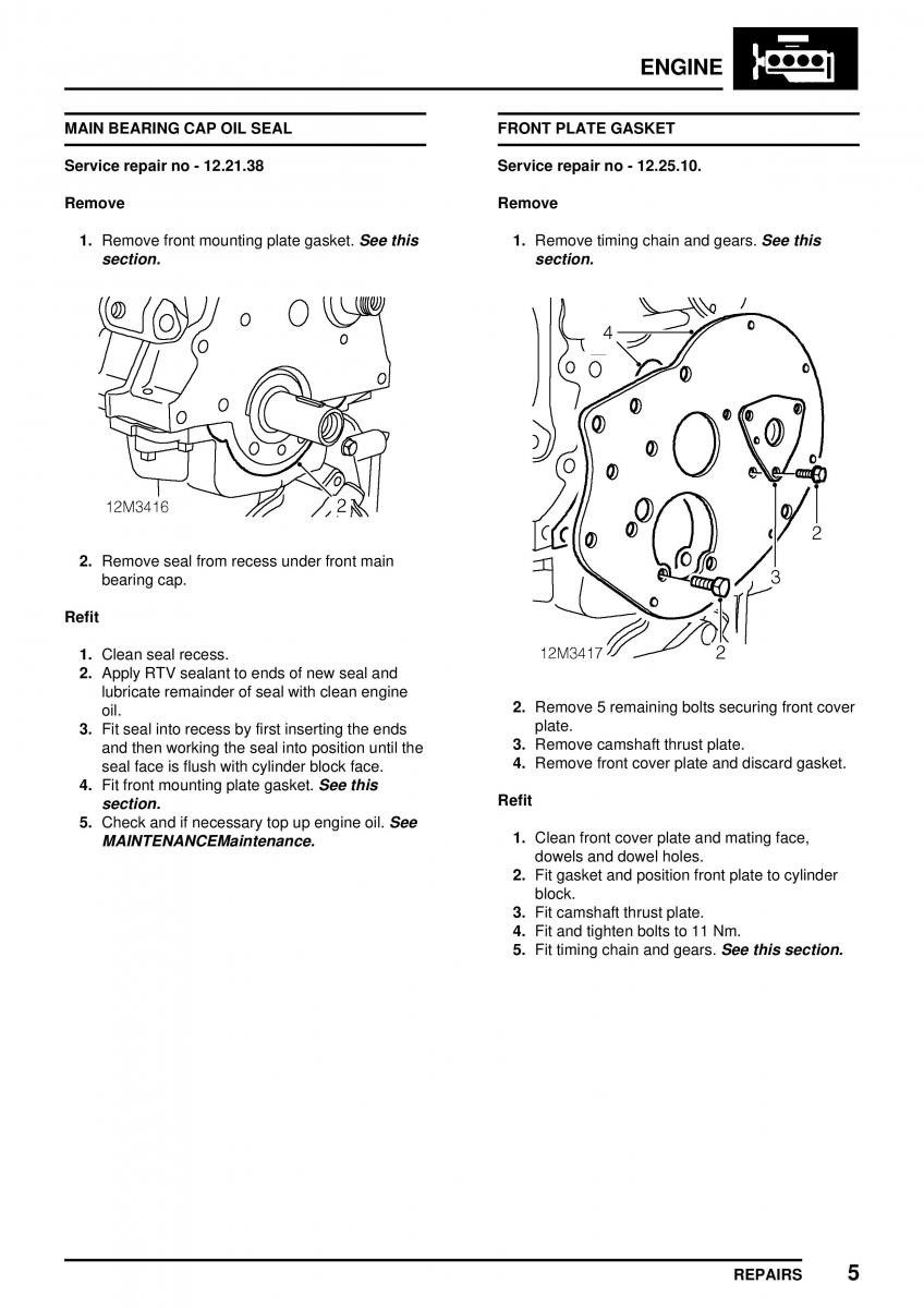 Mini Cooper workshop manual / page 59