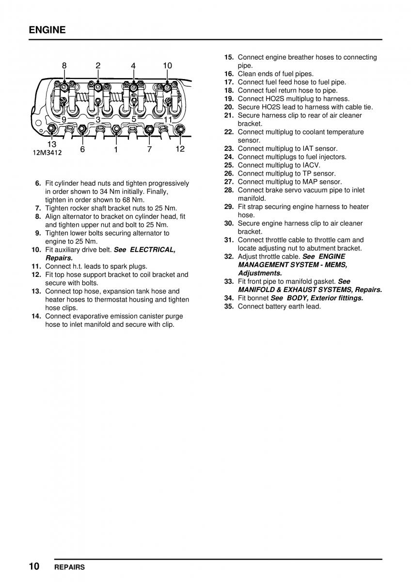 Mini Cooper workshop manual / page 64