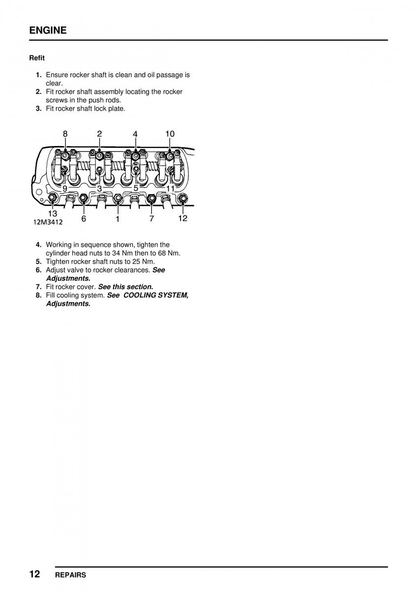 Mini Cooper workshop manual / page 66