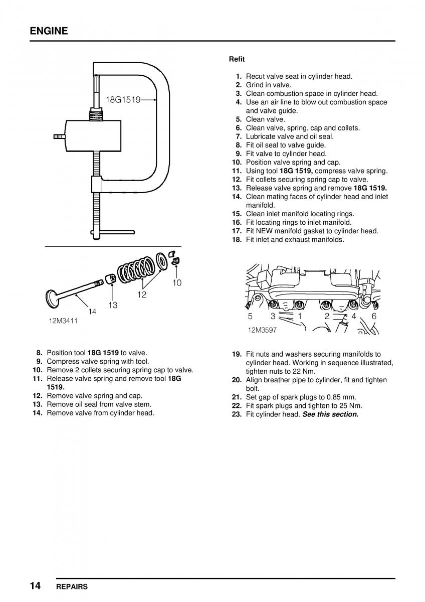 Mini Cooper workshop manual / page 68