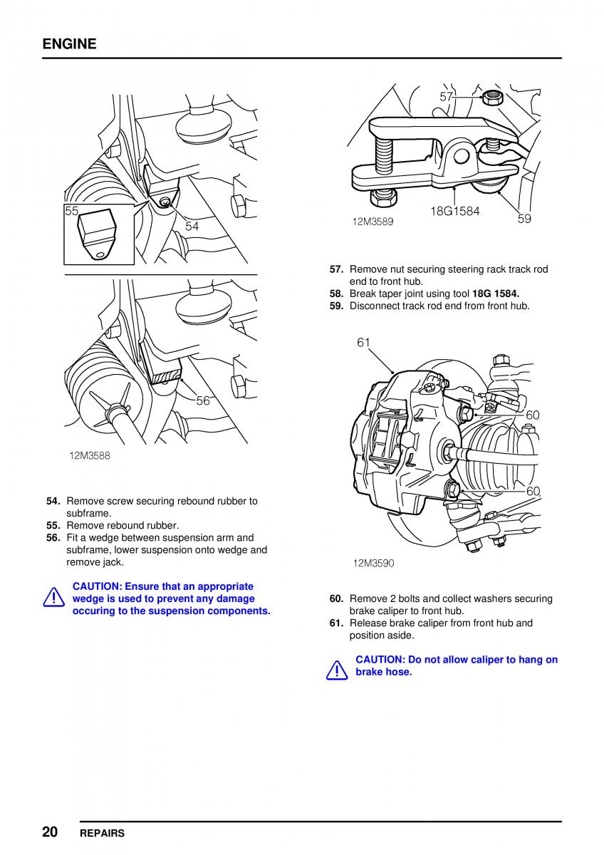 Mini Cooper workshop manual / page 74