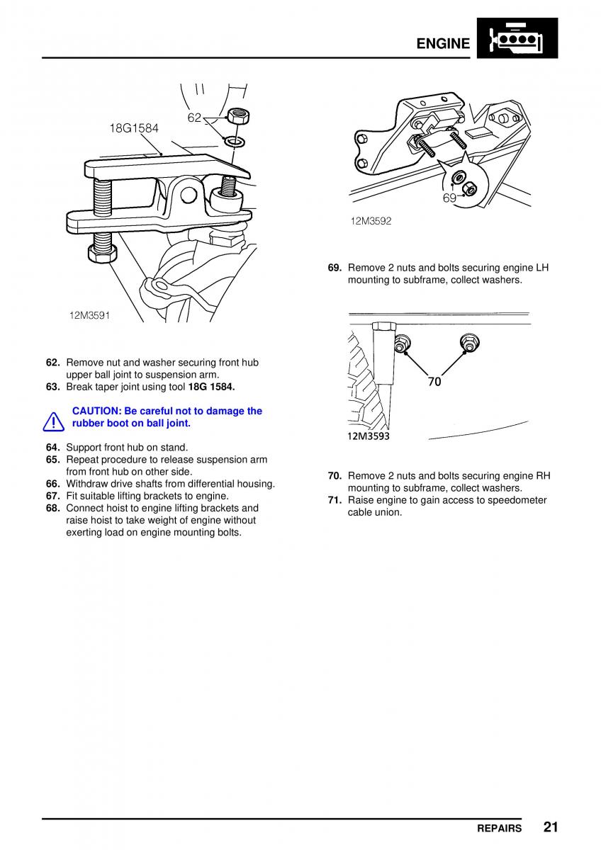 Mini Cooper workshop manual / page 75