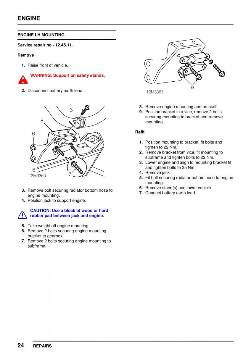 Mini Cooper workshop manual / page 78