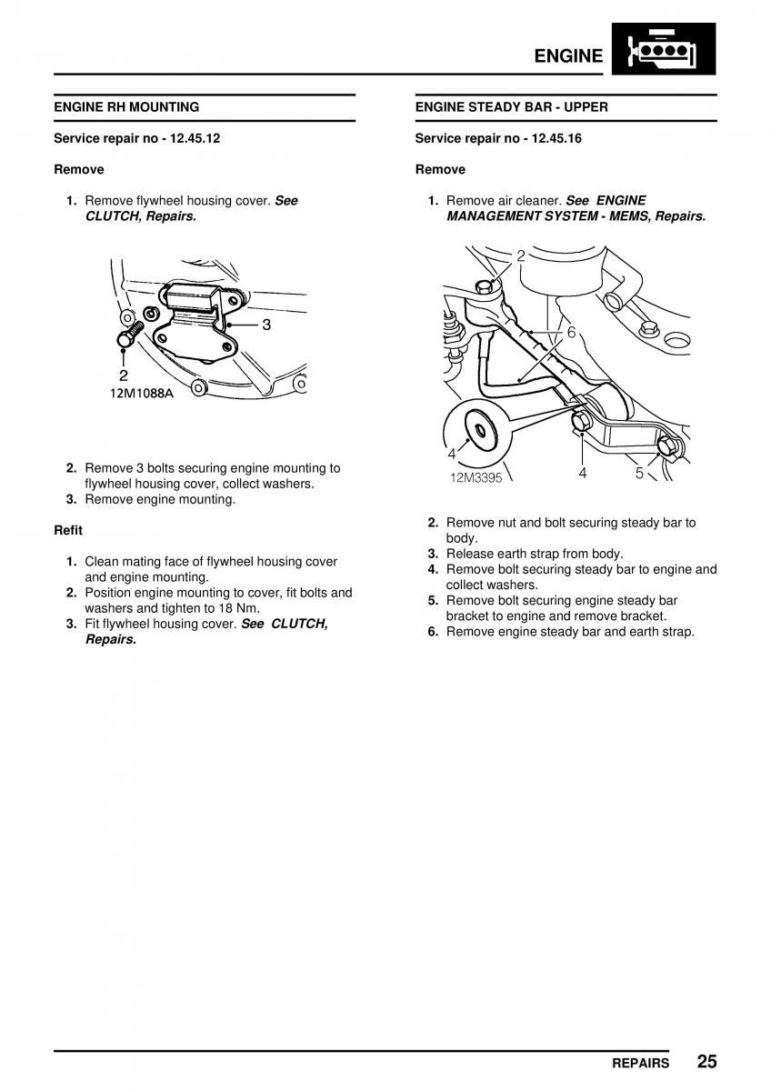 Mini Cooper workshop manual / page 79